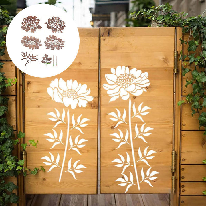 Skanto | 🔥DIY Dekorasjon🌻 - Hagegjerde Stort Blomster Tegning Maler
