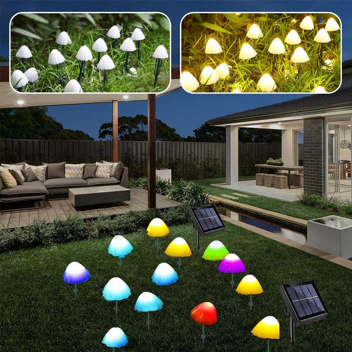 Skanto | LED Solcelle Lyskjede Bakke Stake Sopplamper