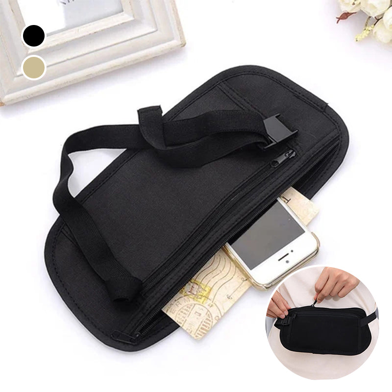 Skanto | Sport Hip Bag Justerbar med Glidelåslommer