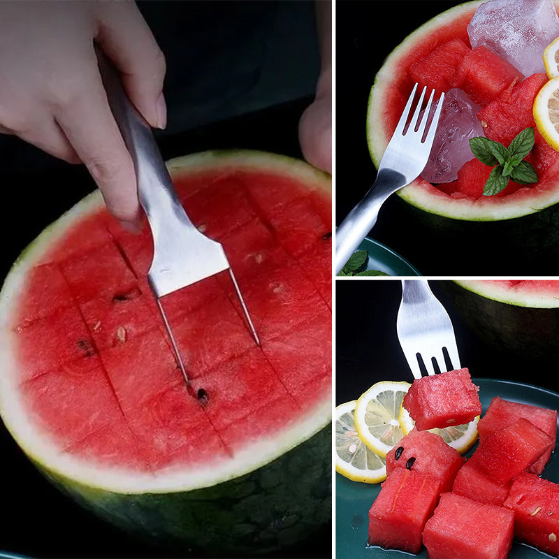 Vannmelon slicer gaffel 2 i 1 | Skanto