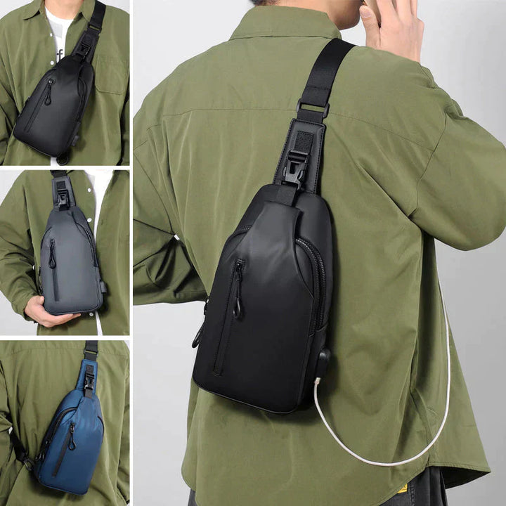 Skanto | UrbanShield Vanntett Crossbody Bag med Tyverisikker Design