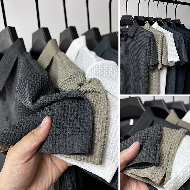 Mesh Ice Silk Korte Ermel T-skjorte | Skanto