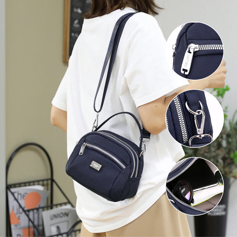 Skanto | Lys solid nylon skulderveske