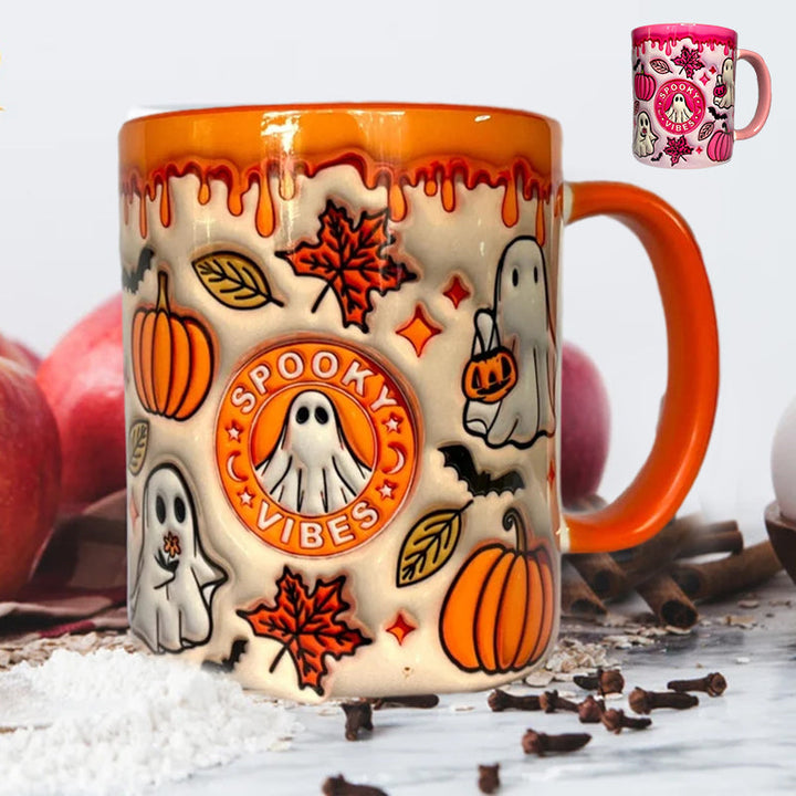Skanto | Pumpkins kaffekopp med spøkelse