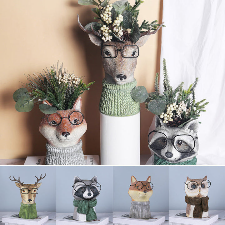 Resin Animal Flower Pot | Skanto