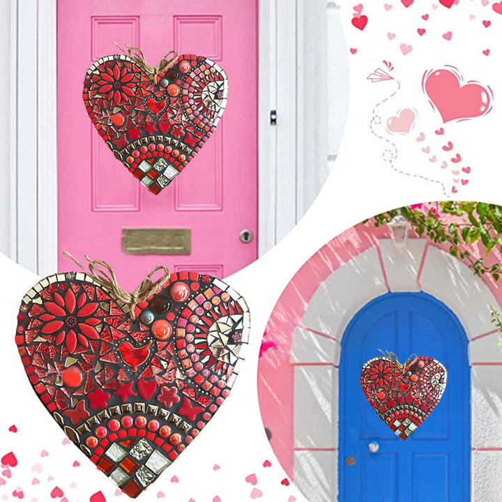 Large Garden Mosaic Heart Decoration | Skanto
