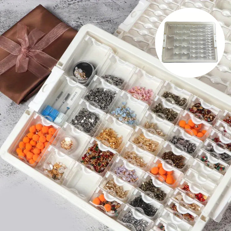 Skanto | Nail Art Box DIY Perler Smykke Oppbevaringsboks