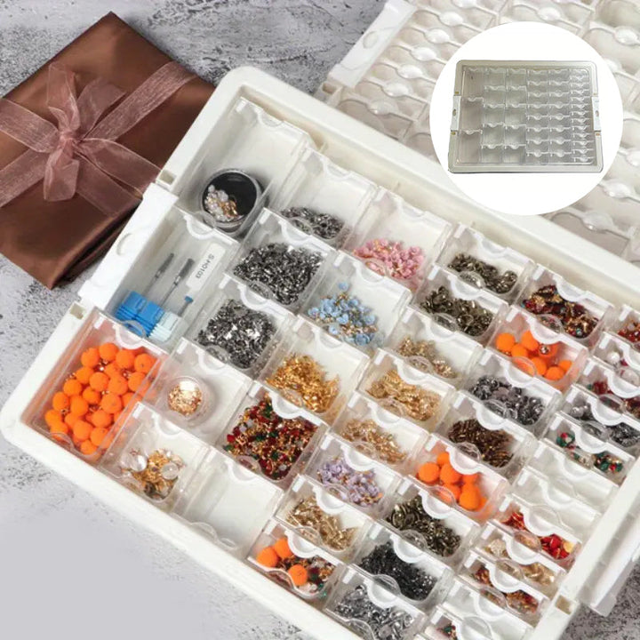 Skanto | Nail Art Box DIY Perler Smykke Oppbevaringsboks