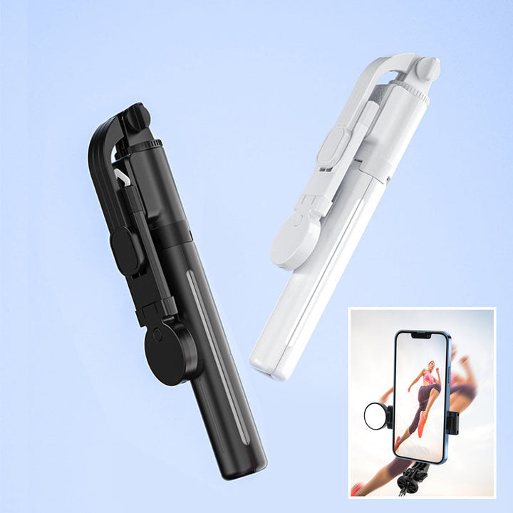 Selfie-stang med LED-tilleggslys | Skanto