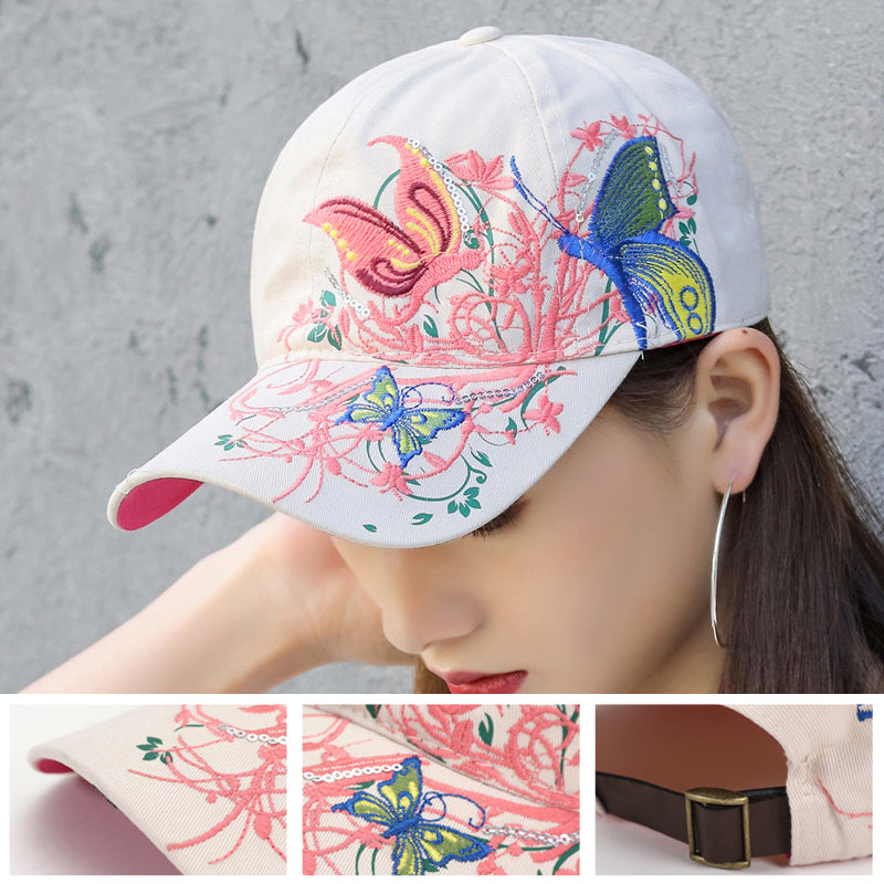 Skanto | Justerbar Pustende Brodert Solhatt