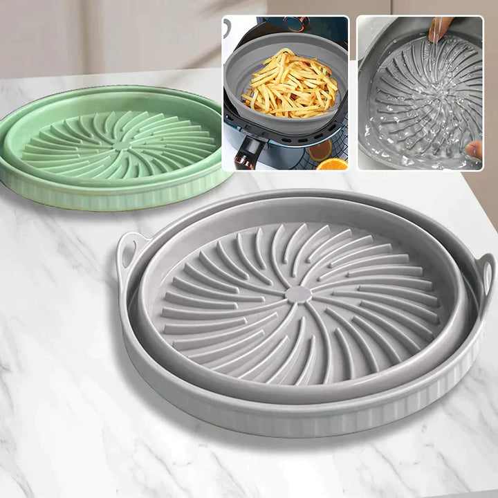 Air Fryer Silikon Grillpanne Gjenvendbar Bakeform | Skanto