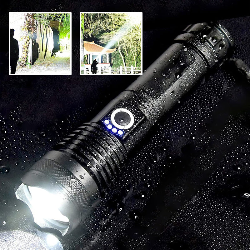 Taktisk oppladbar laser LED lommelykt | Skanto