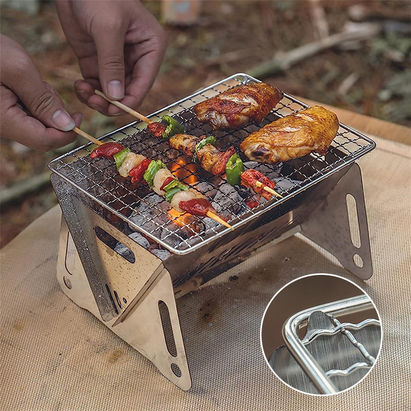 Skanto | Rustfritt stål sammenleggbart grill