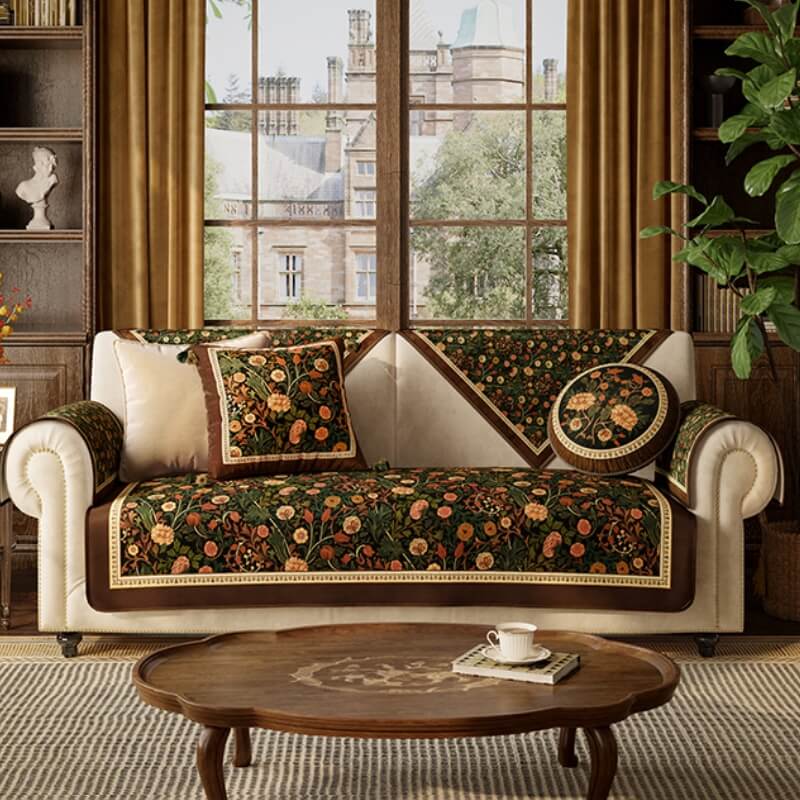 Hage Vintage Luksus Møbel Beskyttende Ikke-Sklisikker Sofa Dekken | Skanto