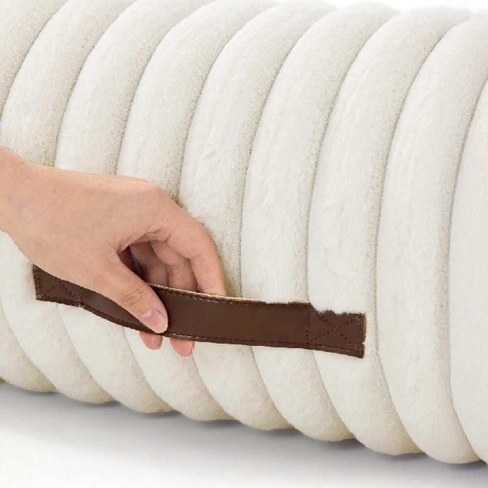Faux Rabbit Fur Wave Pet Bed Ultimate Comfort Support | Skanto