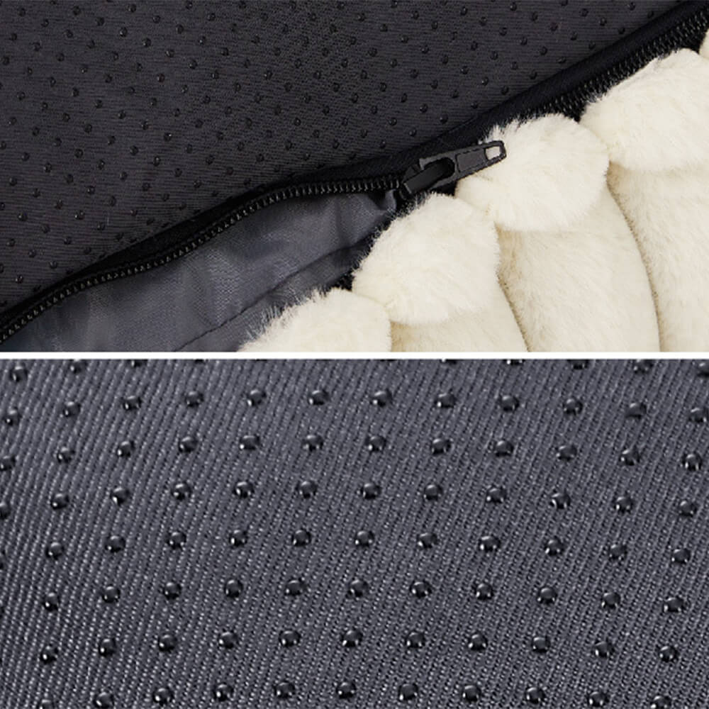 Faux Rabbit Fur Wave Pet Bed Ultimate Comfort Support | Skanto