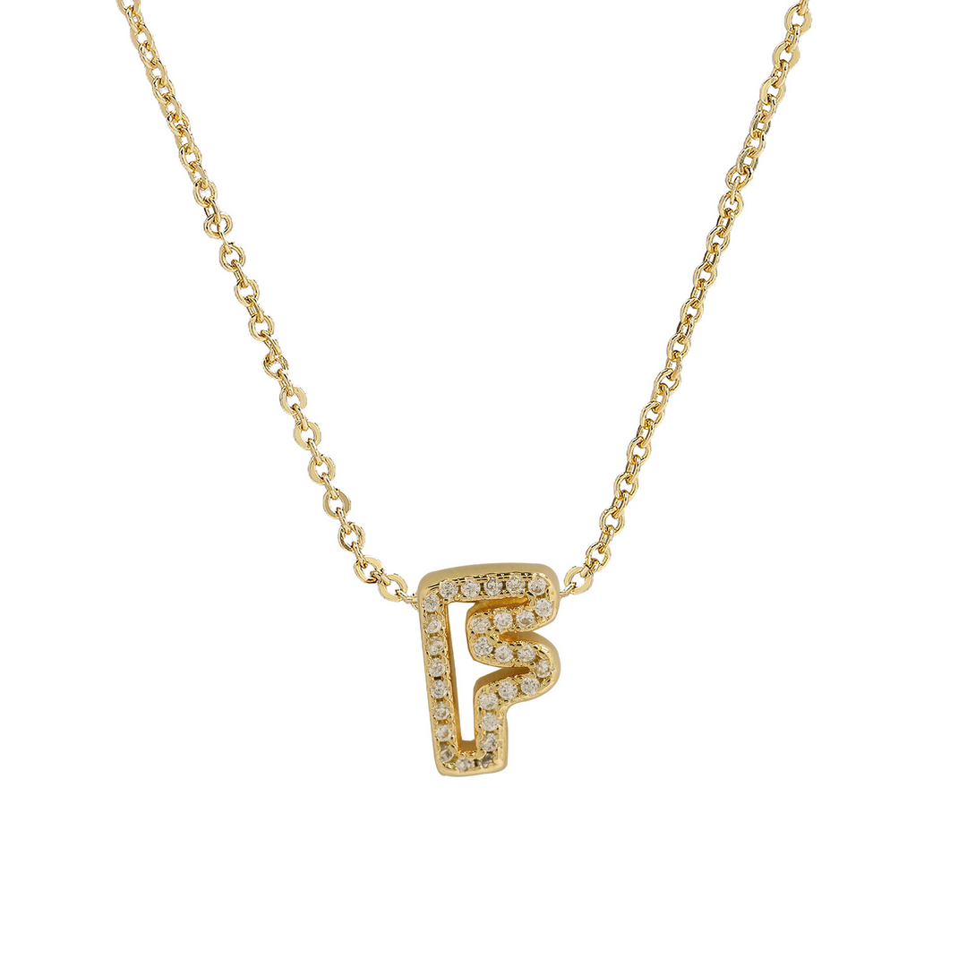 Skanto | Blændende Diamant Initial Halskjede