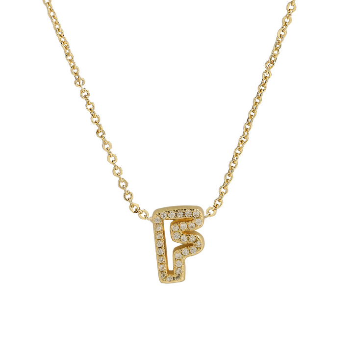 Skanto | Blændende Diamant Initial Halskjede