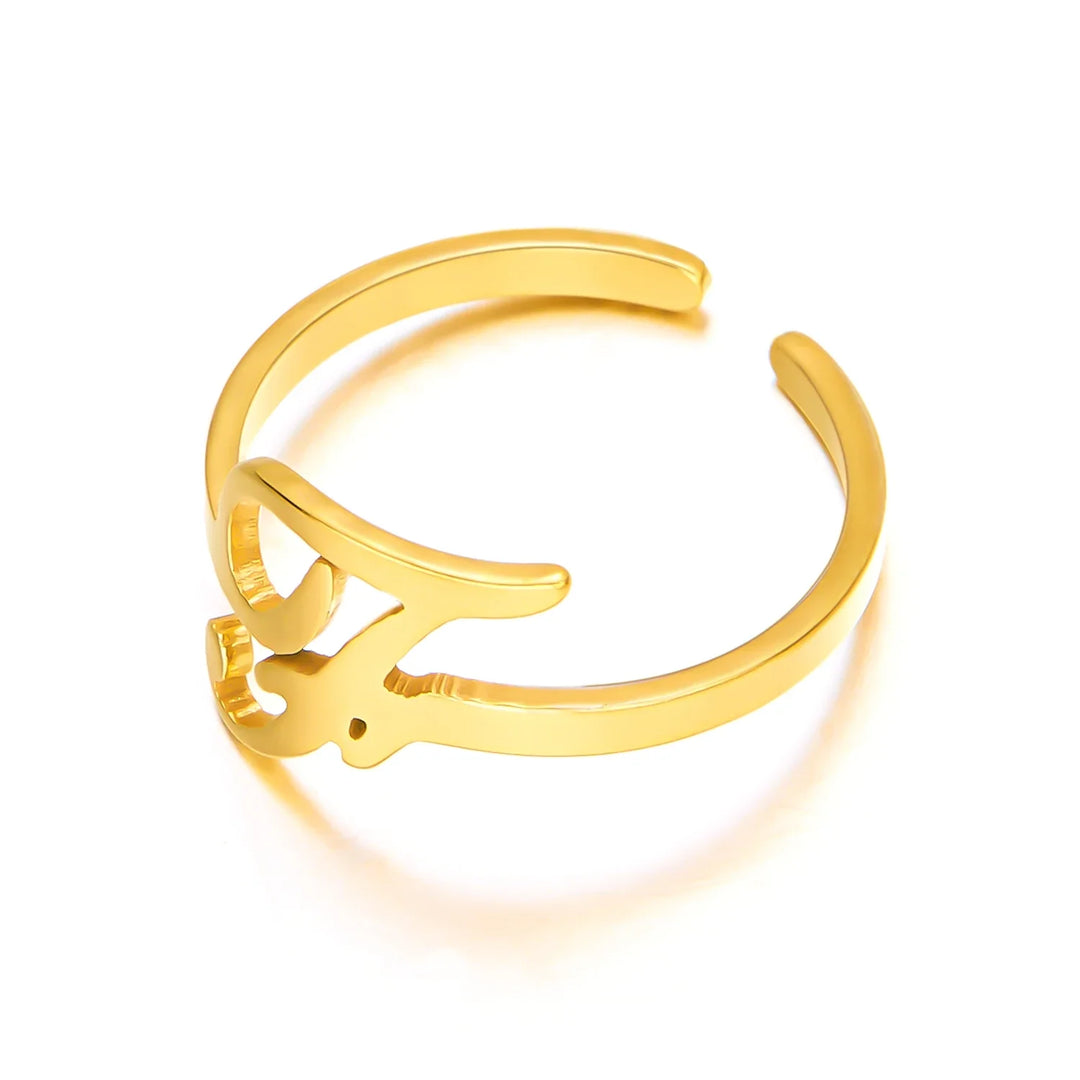 Skanto | Justerbar Kursiv Skrivebokstav Ring