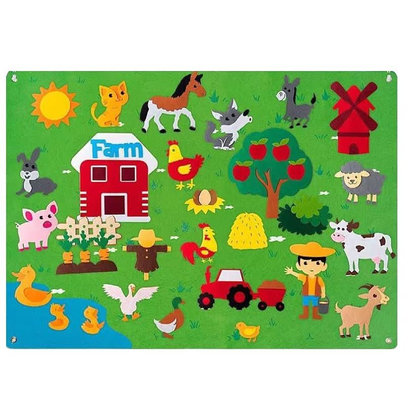 Skanto | ImagiFelt Playboard – Kreativt taktilt spill for barn for å fremme fantasi