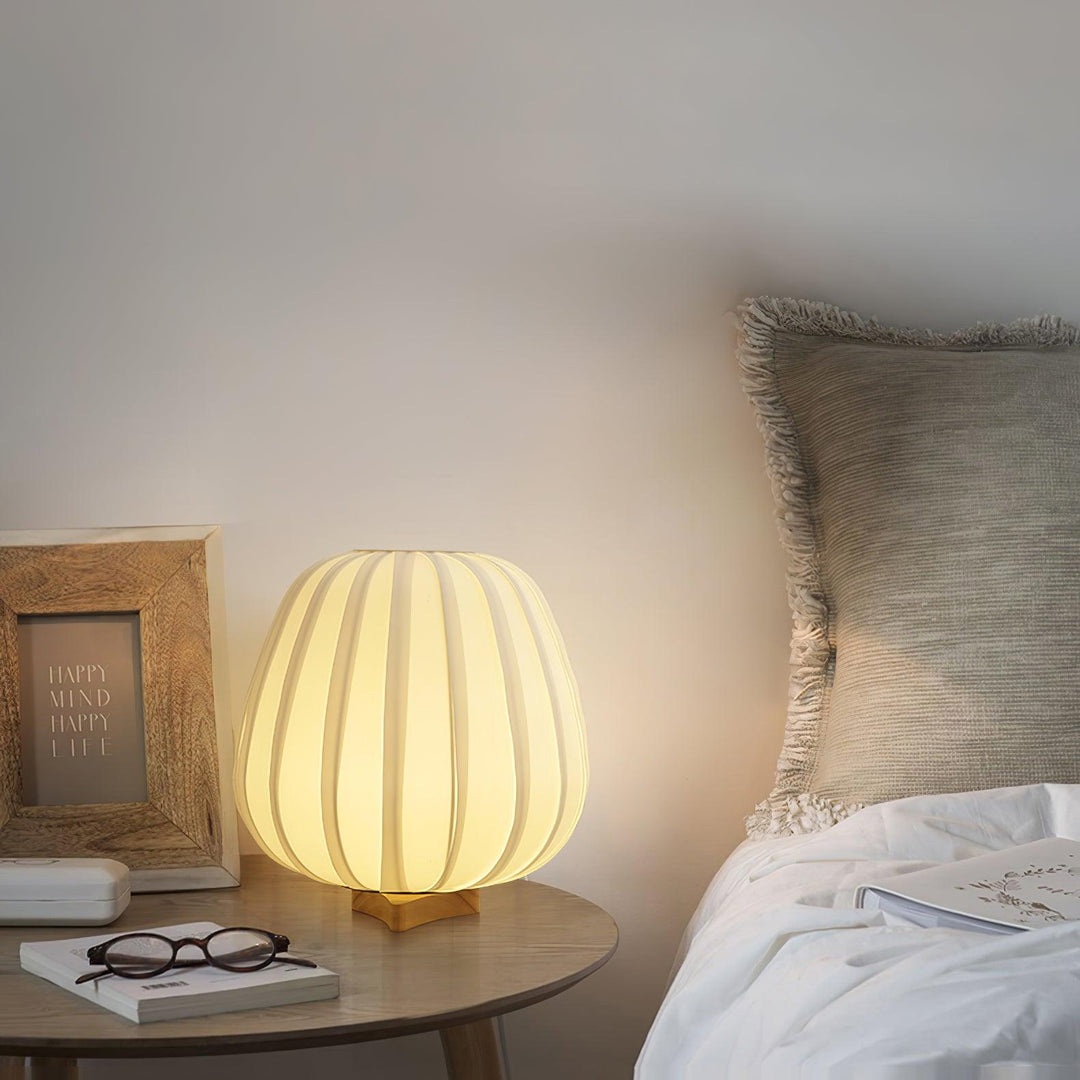Skanto | Minimalistisk Bordlampe med Bambusbase