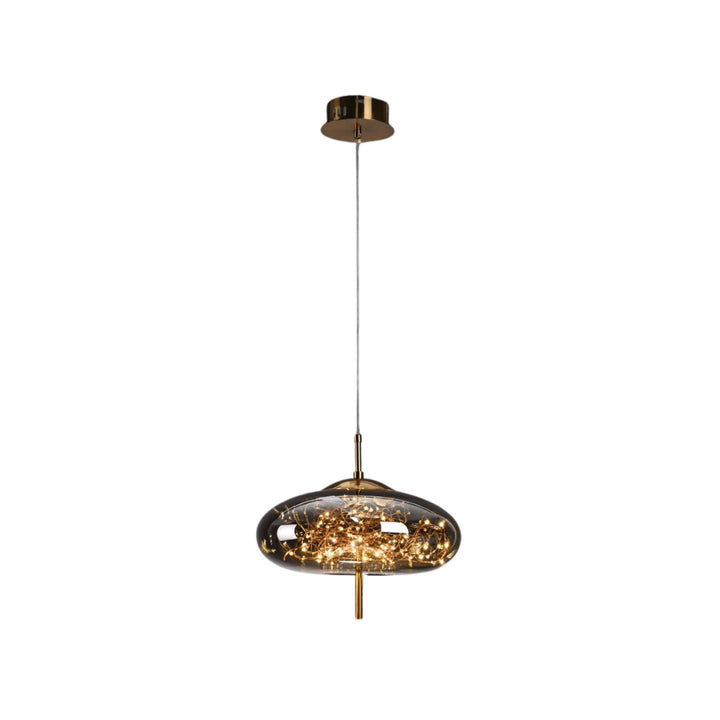 Skanto | Elegant hengende lampe med glasskjerm og fe-motiv