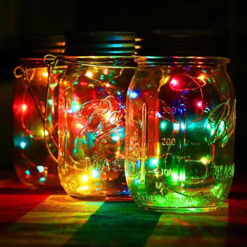 Skanto | LED Fairy Light Solenergid Mason Glass