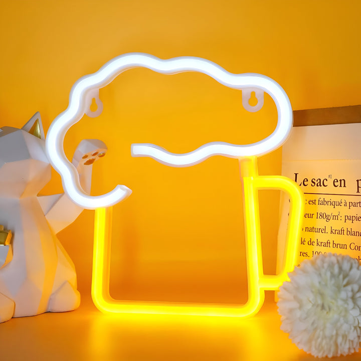 Skanto | Fast Food LED Neon Lys – Fargerik Veggdekorasjon med USB Tilkobling