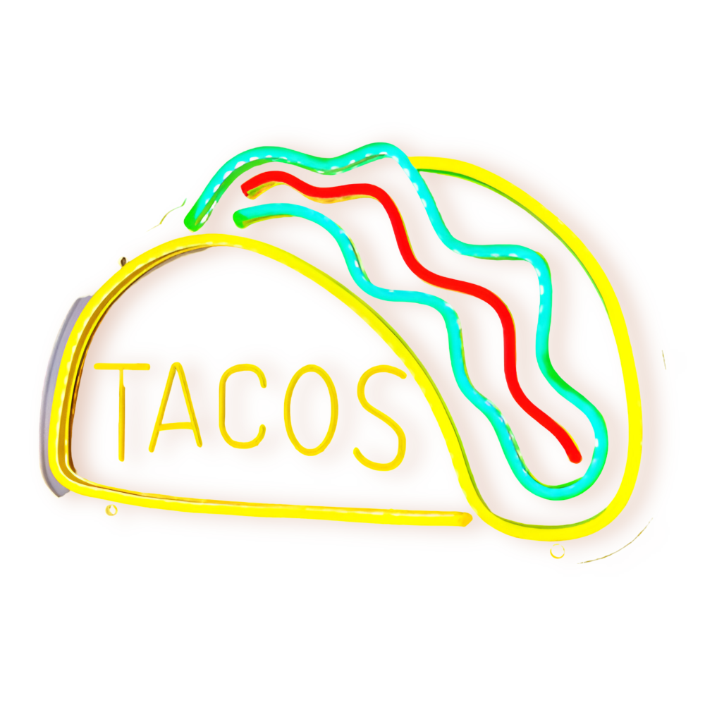 Skanto | Fast Food LED Neon Lys – Fargerik Veggdekorasjon med USB Tilkobling