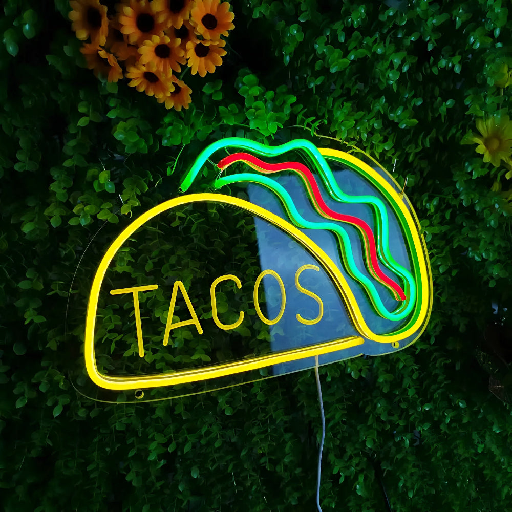 Skanto | Fast Food LED Neon Lys – Fargerik Veggdekorasjon med USB Tilkobling