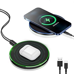 Skanto | 30W Rask Trådløs Ladeplate | Premium USB C Ladekabel MagSafe Lader for Apple iPhone, Samsung & Android - Rask Trådløs Ladeplate