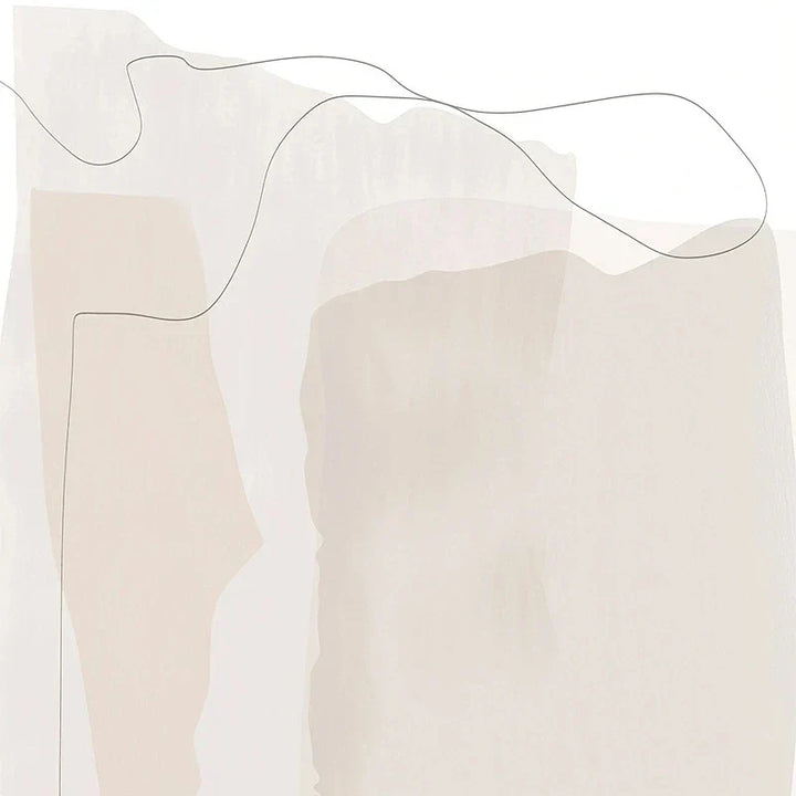 Set of 2Pcs Minimalist Nordic Abstract Wall Art Fine Art Canvas Prints Simple Beige Gray Earth Tones Pictures for Living Room Bedroom Art Decor | Skanto