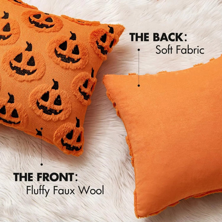 Skanto | Faux fleece Halloween gresskar putevar