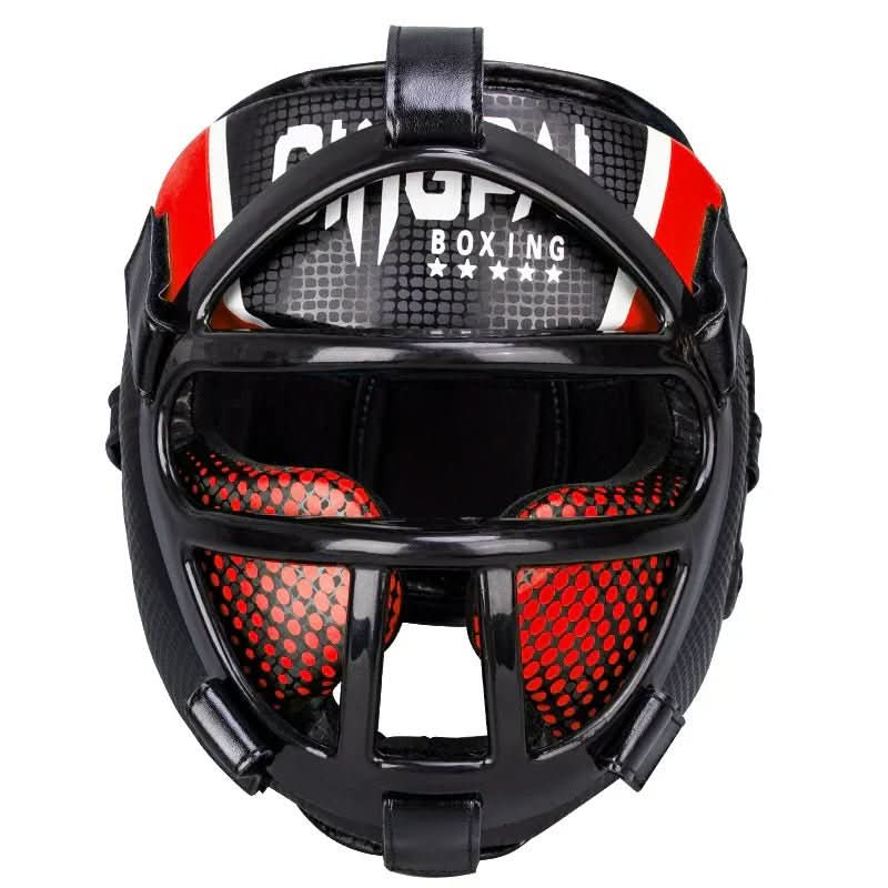 Skanto | Premium hodebeskyttelse med ansiktmaske for kampsport