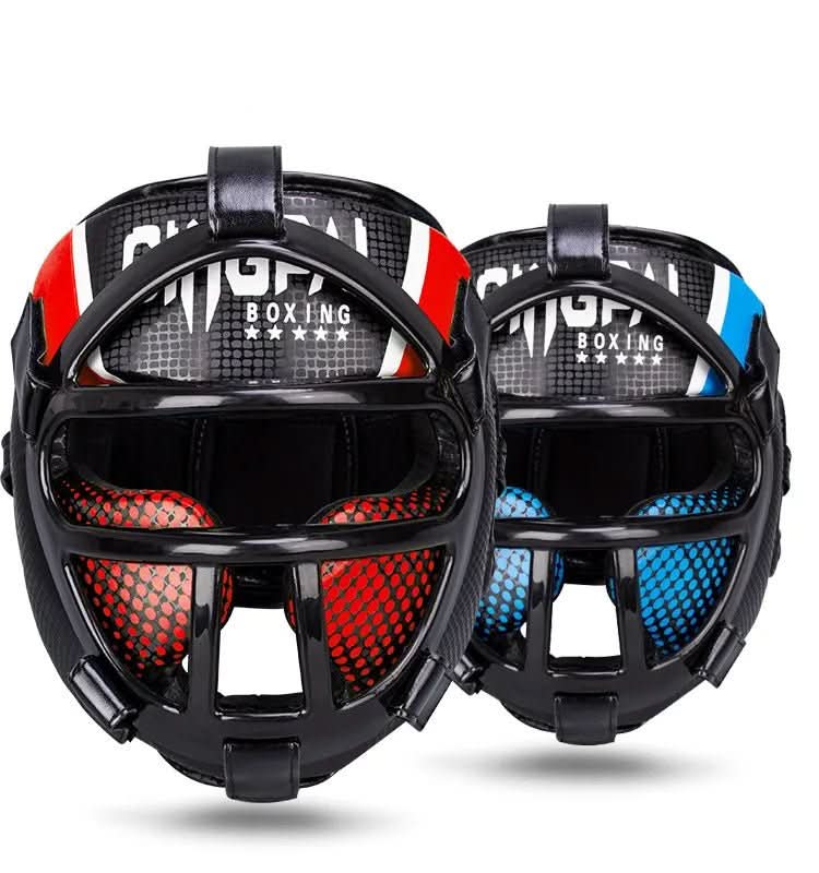 Skanto | Premium hodebeskyttelse med ansiktmaske for kampsport