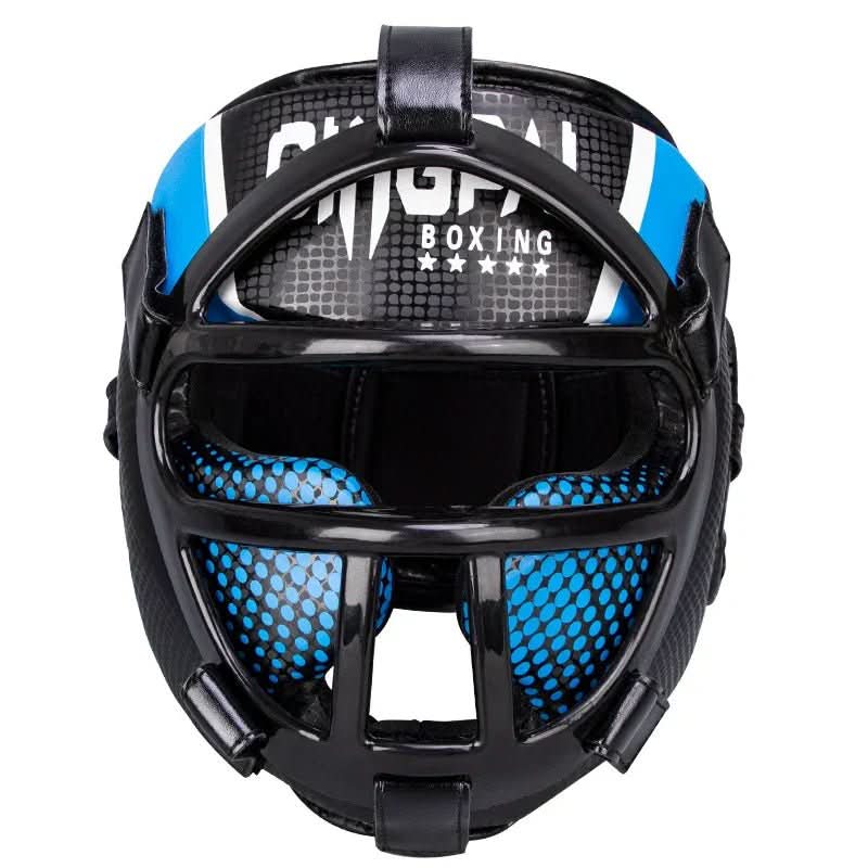Skanto | Premium hodebeskyttelse med ansiktmaske for kampsport