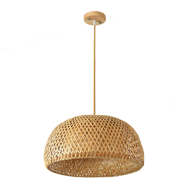 Skanto | Finn Bamboo Pendellampe – Håndlaget Rattan & Bambus Lys med Sørøstasiatisk Sjarm