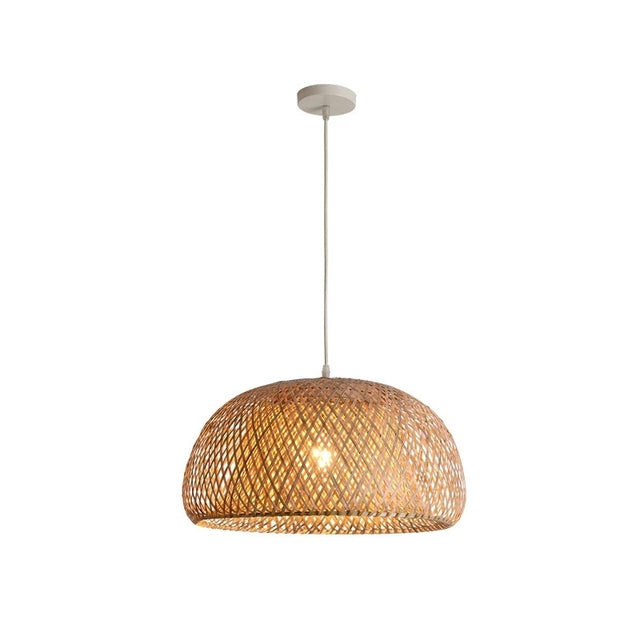Skanto | Finn Bamboo Pendellampe – Håndlaget Rattan & Bambus Lys med Sørøstasiatisk Sjarm