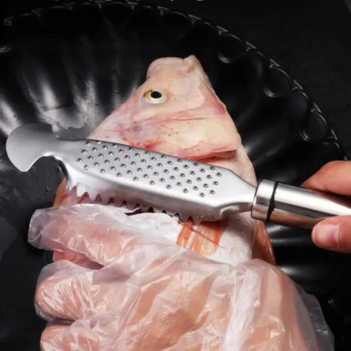 Fiskeskaleringsmaskin i rustfritt stål