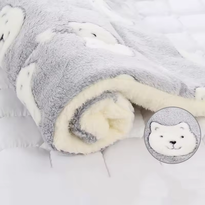 Vaskbar hundteppe mykt og sklisikkert ideelt for sofa seng og bil Skanto