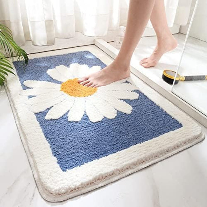 Fleur Plush Badematte med Blumenmuster