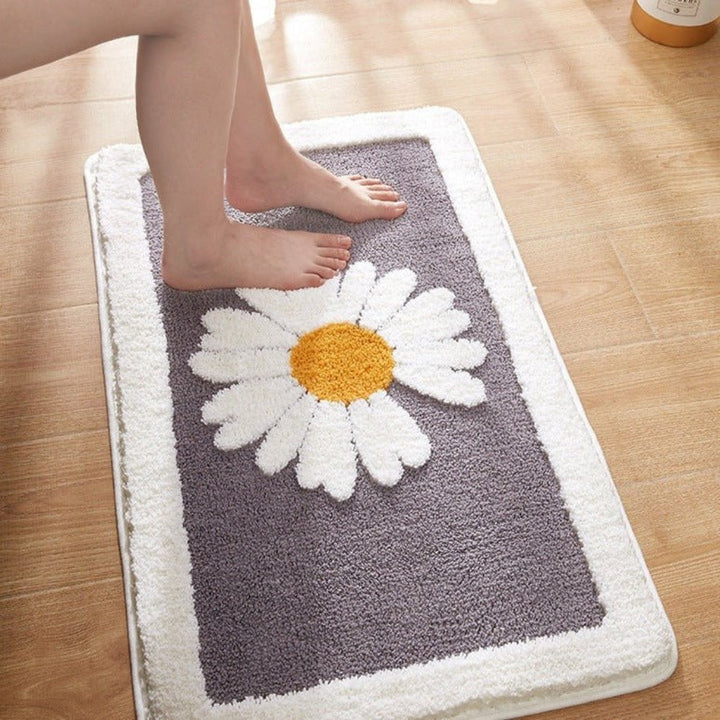 Fleur Plush Badematte med Blumenmuster