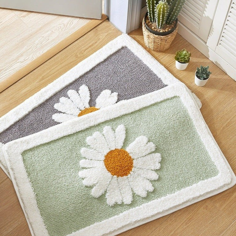 Fleur Plush Badematte med Blumenmuster