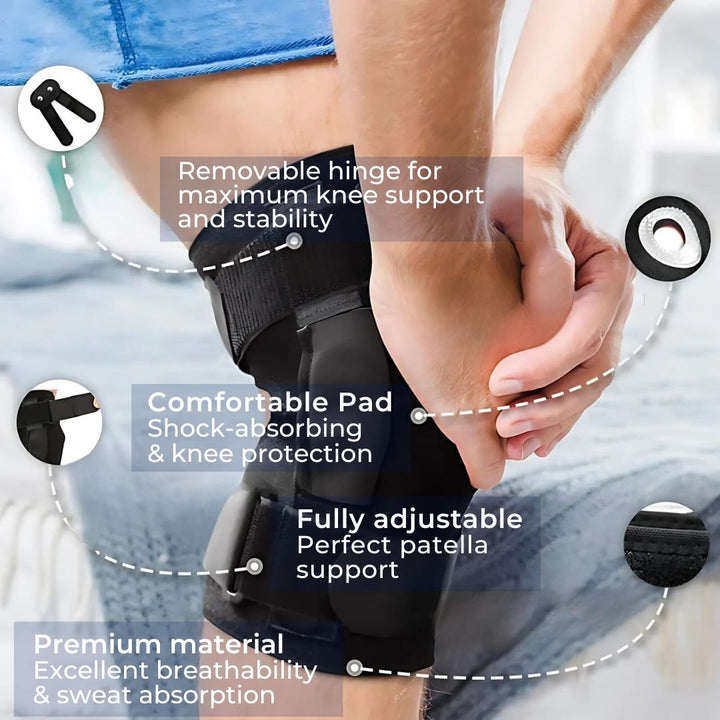 FlexGuard ACL Kneebind | Kneestøtte - Knestabilitet - Reduserer smerte og hevelse - Begrenset bevegelse - Beskytter kneet - Forbedrer restitusjon Skanto