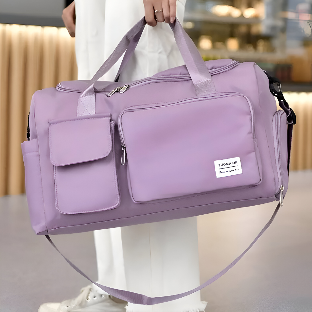 Wasserdichte Reisetasche mit Schuhfach – Leichte Wochenendtasche mit viel Staurum