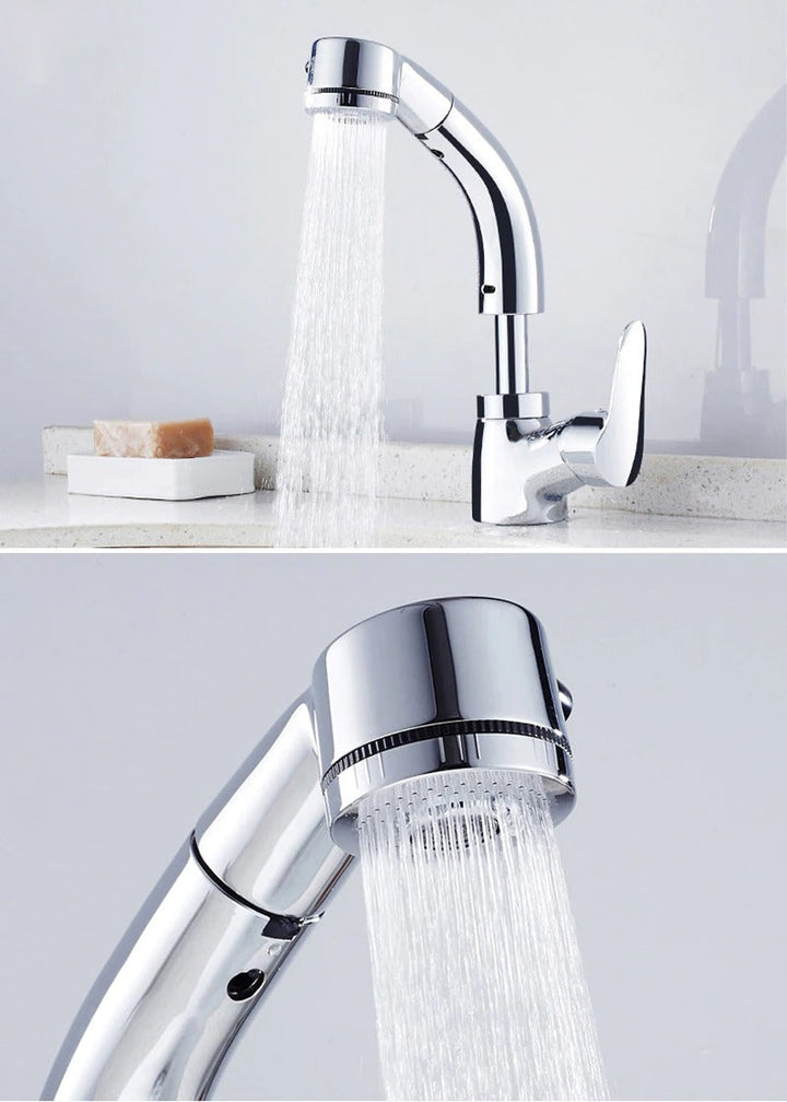 Skanto | FlexiStream Justerbar Badkran Utrekks Elegant Finish
