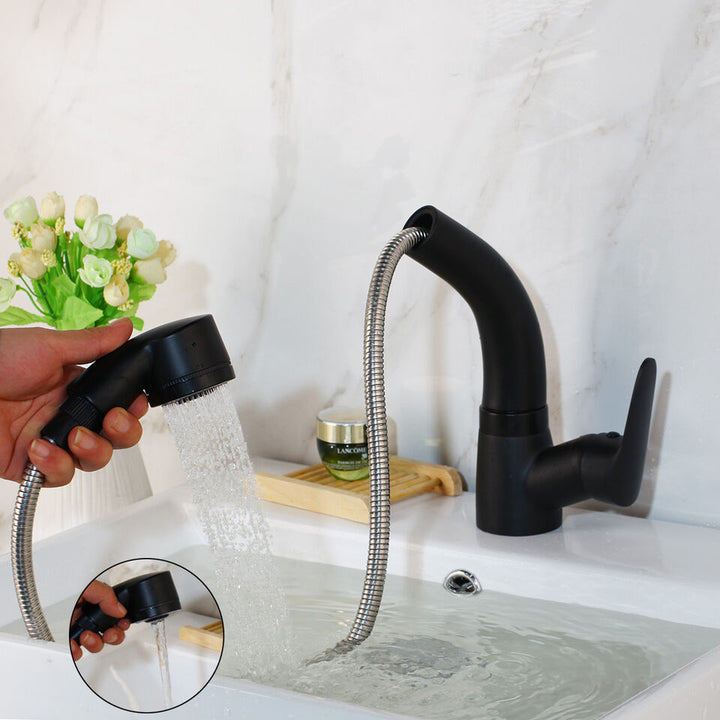 Skanto | FlexiStream Justerbar Badkran Utrekks Elegant Finish