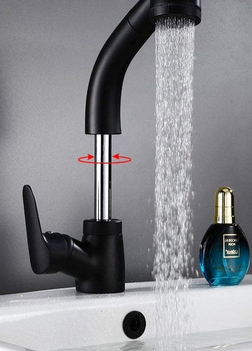 Skanto | FlexiStream Justerbar Badkran Utrekks Elegant Finish