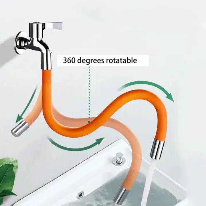 Fleksibel kranforlengelse – 50 cm, 360° svingbar og vannbesparende