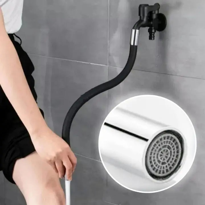 Fleksibel kranforlengelse – 50 cm, 360° svingbar og vannbesparende